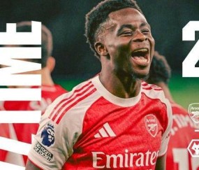 英超-刺激！狼队90分扳平94分再送乌龙 阿森纳2-1继续领跑