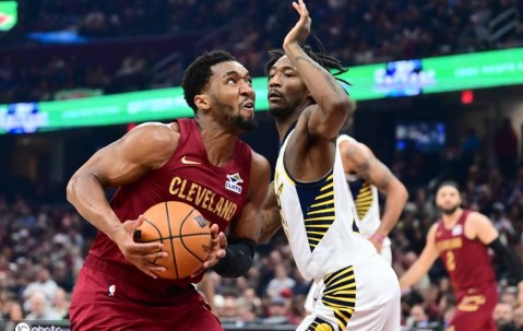 哈登28+7米切尔38分 骑士大胜步行者